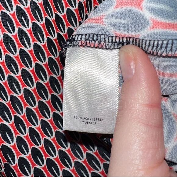 Ann Taylor Womens V-Neck Sleeveless Relaxed Fit Knitted Blouse Top Orange Large - Picture 8 of 8